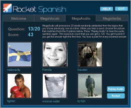 Recognise sounds and pronunciation of Spanish words with MegaAudio 
