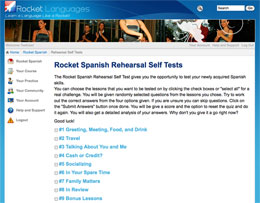 Rocket Spanish Learning Lounge Rehearsal Screen Shot